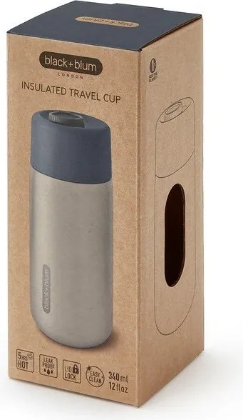 Ezüstszínű rozsdamentes acél termobögre 340 ml – Black + Blum