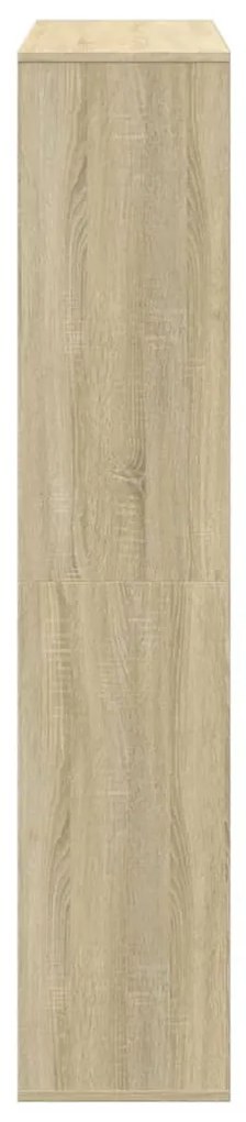 sonoma tölgy színű szerelt fa könyvszekrény 102 x 29 x 143 cm