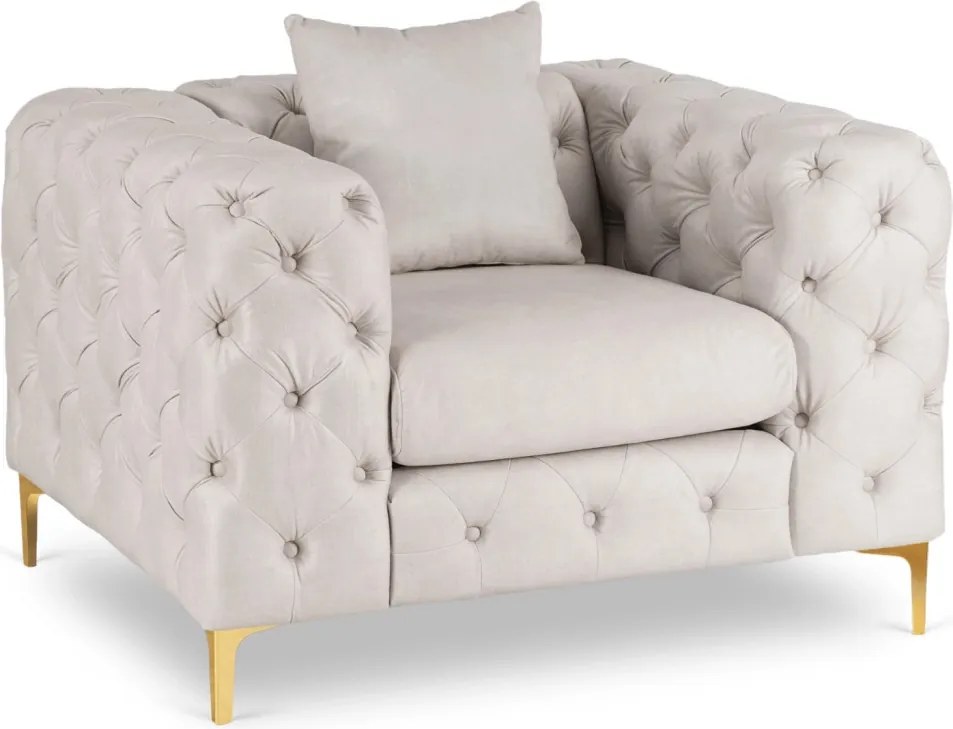 SORRENTO 1S fotel, krém bársony