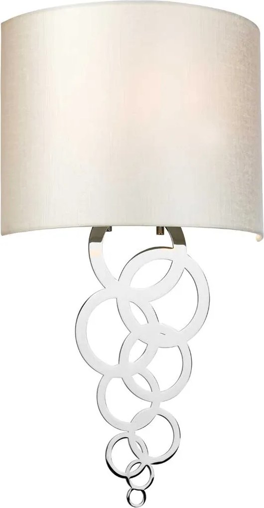Elstead glamour modern fali lámpa curtis bézs króm elscurtis-medium-pc