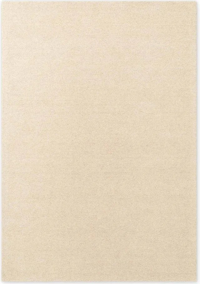 Bézs kézi szövésű gyapjú szőnyeg 160x230 cm Puristic Knots – Elle Decoration