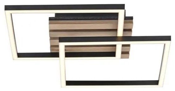 JUST LIGHT. 14053-79 - LED mennyezeti lámpatest AKUSTIKA LED/15W/230V tölgy/fekete