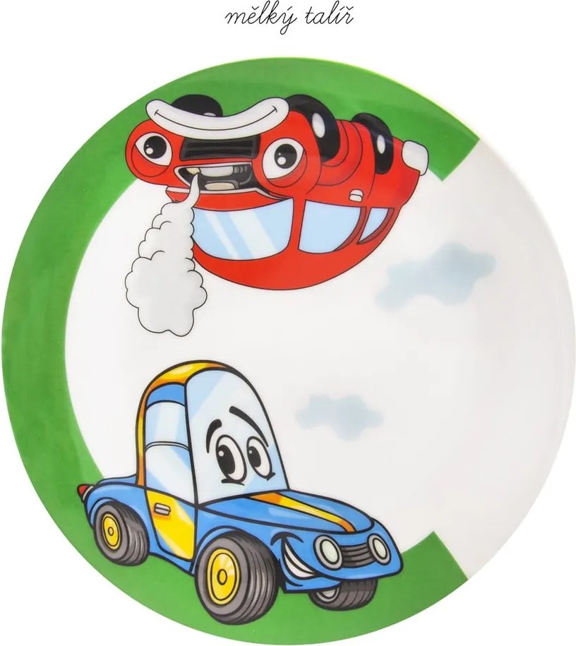 Cars 3 db-os porcelán gyerek étkészlet - Orion