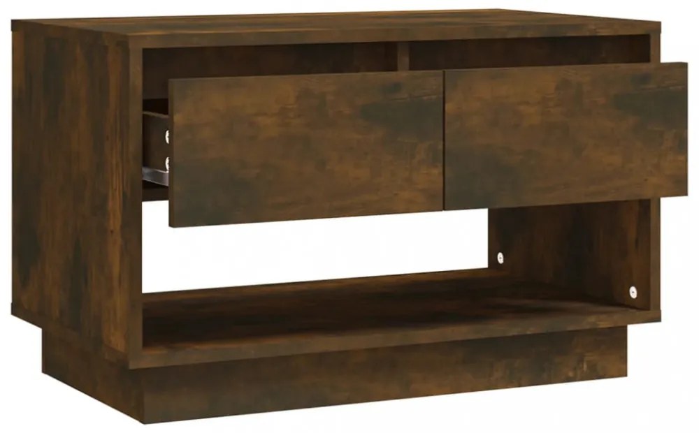 füstös tölgy színű szerelt fa TV-szekrény 70x41x44 cm