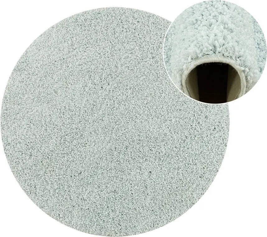 átm. 80 cm Kerek Puha Shaggy Allure Szőnyeg Ifjúsági Szobába