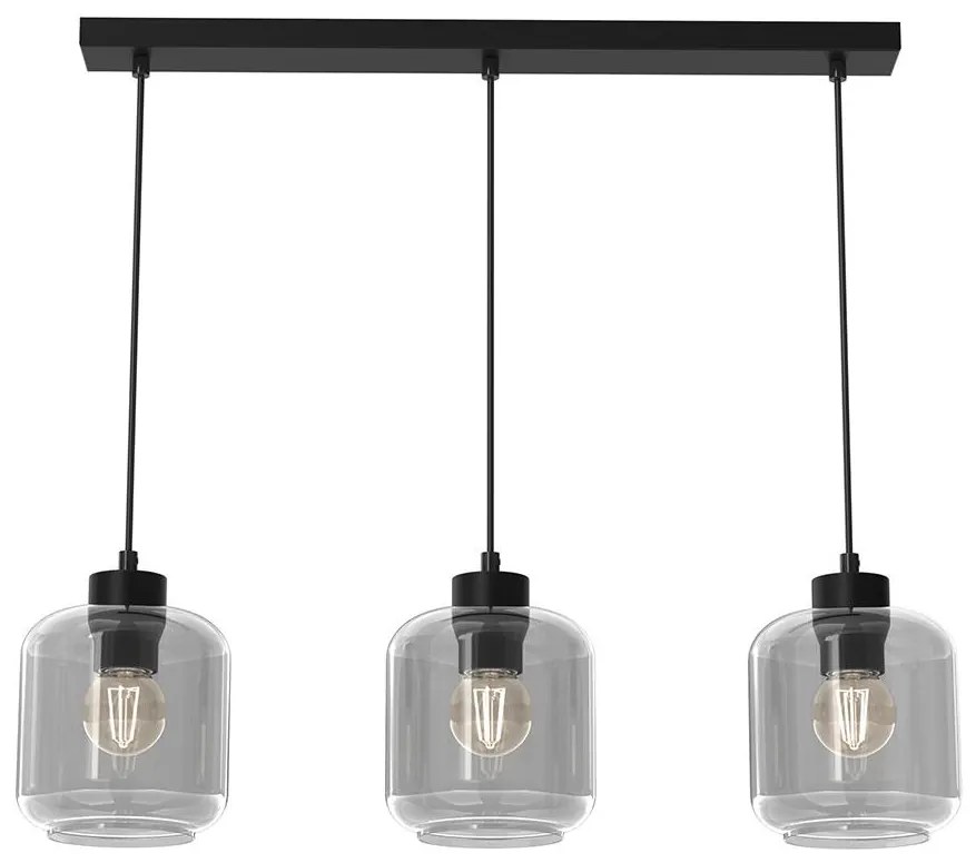 Csillár zsinóron SOMBRA 3xE27/60W/230V szürke