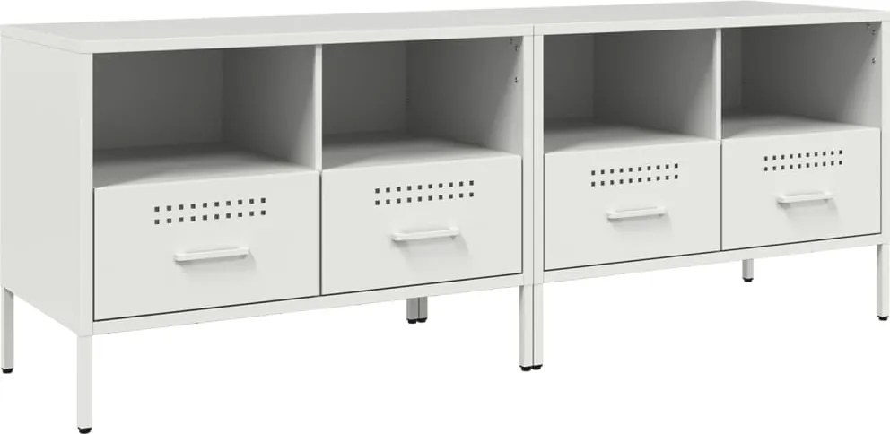 vidaXL 2 db fehér acél TV-szekrény 68 x 39 x 50,5 cm