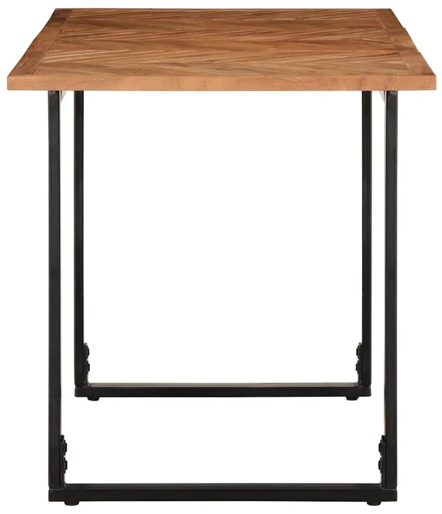 tömör akácfa fa étkezőasztal 140 x 70 x 75 cm
