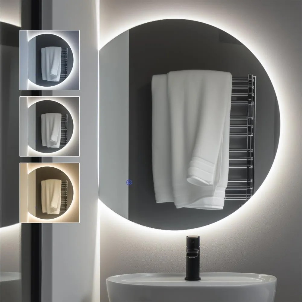 Brilagi - LED fürdőszobai tükör MEZZO LED/18W/230V 60x50 cm IP44 CRI 90 dimmelhető +CCT