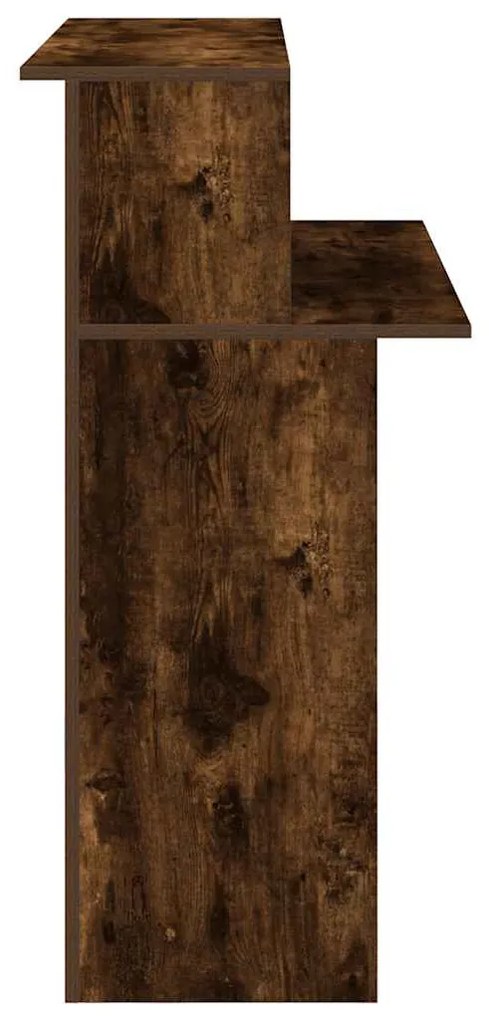 recepciós pult füstös tölgy 100x50x103,5 cm szerelt fa