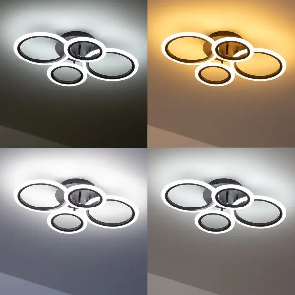 Brilagi - Fényerőszabályozható felületre szerelhető LED csillár ORBITS LED/50W/230V 3000-6500K + távirányító