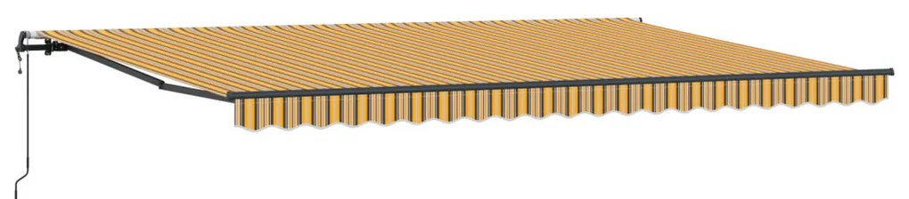 Automatikus behúzható napellenző színes csíkozással 500x300 cm