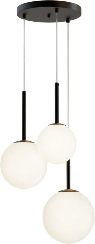 MAYTONI MOD321PL-03B BASIC FORM Többágú Függesztett Lámpa Fehér, Matt Fekete E14 IP20