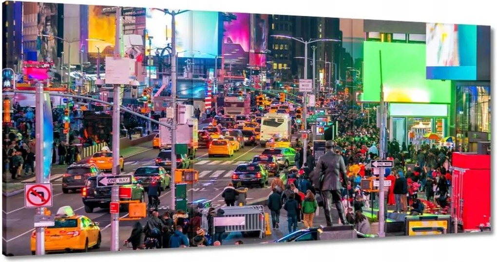 Festmények 180x90 New York felülnézet
