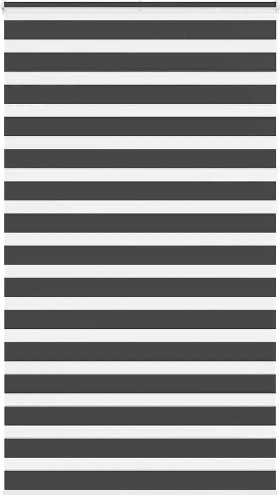 vidaXL zebrafüggönnyel fekete szövetszélesség 130,9 cm poliészter