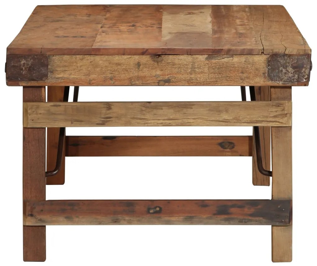 Dohányzóasztal Természetes fa Tömör fa 110 x 55 x 40 cm Egyszerű
