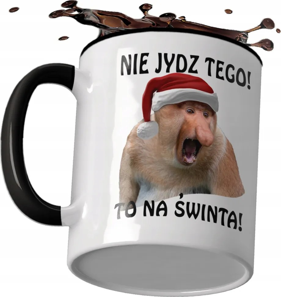 Karácsonyi Bögre Orrszarvú Janusz Ajándék Mikulás Karácsonyra Apu Bácsi