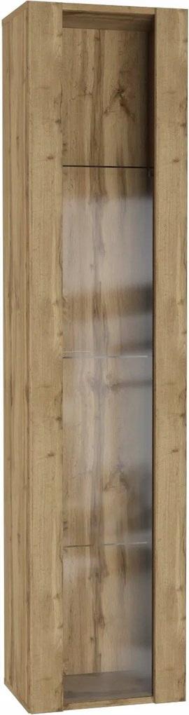 Modern akasztós vitrin 40 cm – wotan tölgy – Point TIP-41