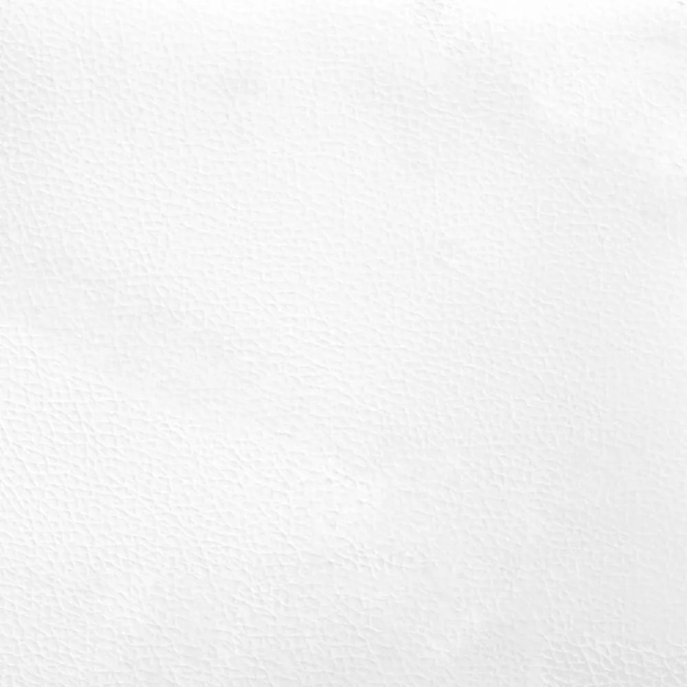 fekete és fehér műbőr ágykeret fejtámlával 90 x 200 cm