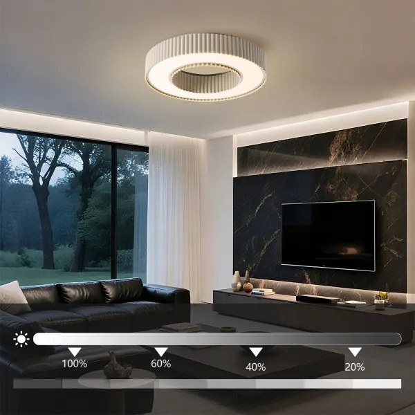 Brilagi - LED dimmelhető mennyezeti lámpa LUMIX LED/48W/230V 3000-6000K bézs színű, átmérő 50 cm + távirányító
