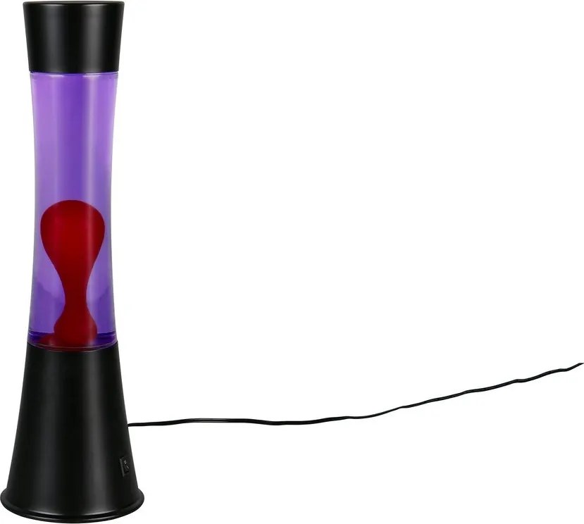 Fekete LED lávalámpa (magasság 39,5 cm) Etna – Reality