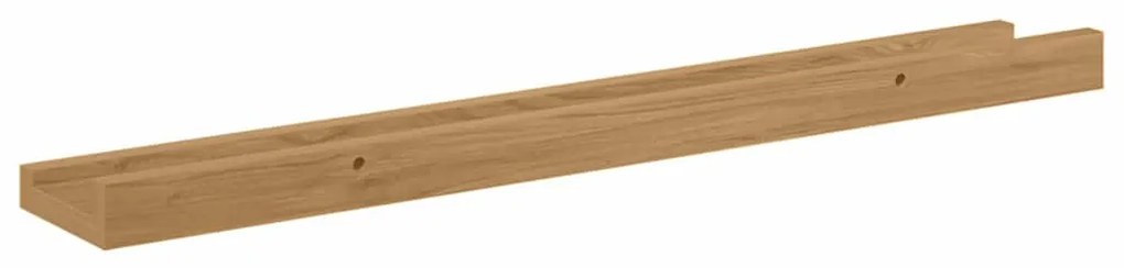 vidaXL Falpolc polcokkal tárolóval 2 pcs Barna 60 x 9 x 3 cm Faanyag