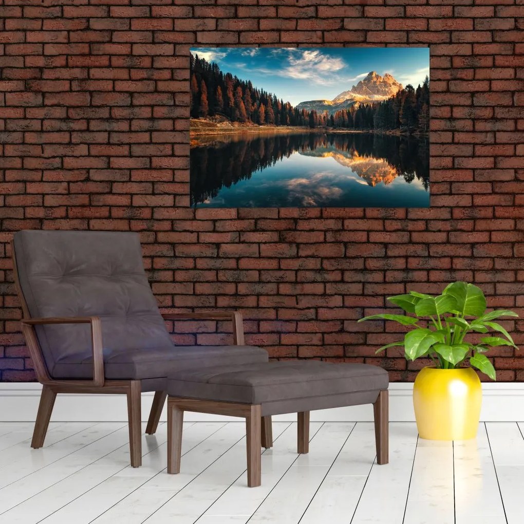 Kép - alpesi, olaszország, dolomitok, Antorno (90x60 cm)