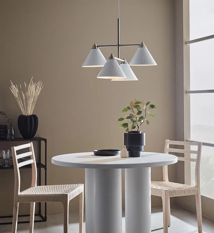 MARKSLÖJD 108077 KLINT Klasszikus Csillár Fehér, Ezüst E14 IP20