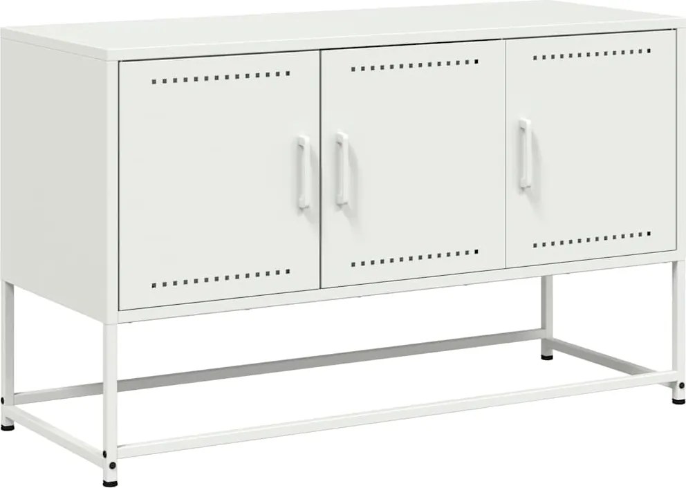 vidaXL fehér acél TV-szekrény 100,5x39x60,5 cm