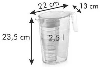 Tescoma myDRINK kancsó 2,5 l, 4 pohár fedéllel,