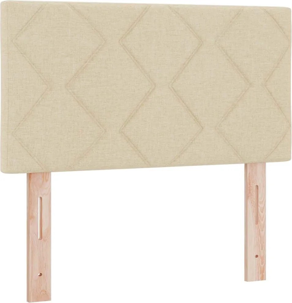 vidaXL Fejtámla Krém 80 cm szövet