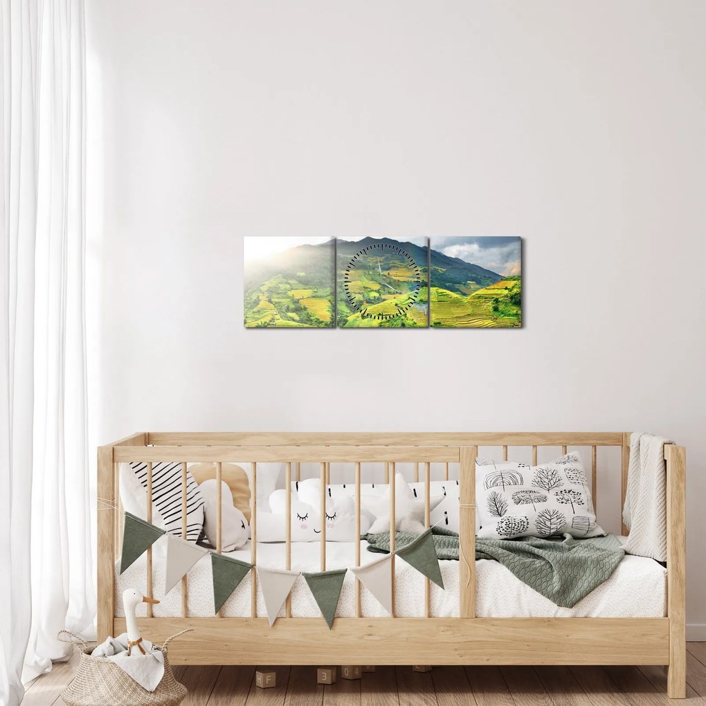 Ültetvények képe (órával) (90x30 cm)