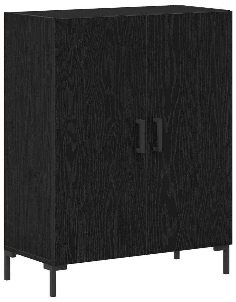 Fekete Tölgy Válaszfal 69,5x34x90 cm Épített Fa
