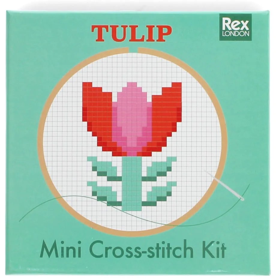 Kreatív készlet Cross-stitch Kit Tulip – Rex London