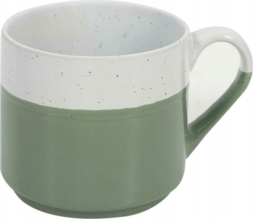 Bögre 330 ml Jumelle zöld-fehér fekete pöttyös