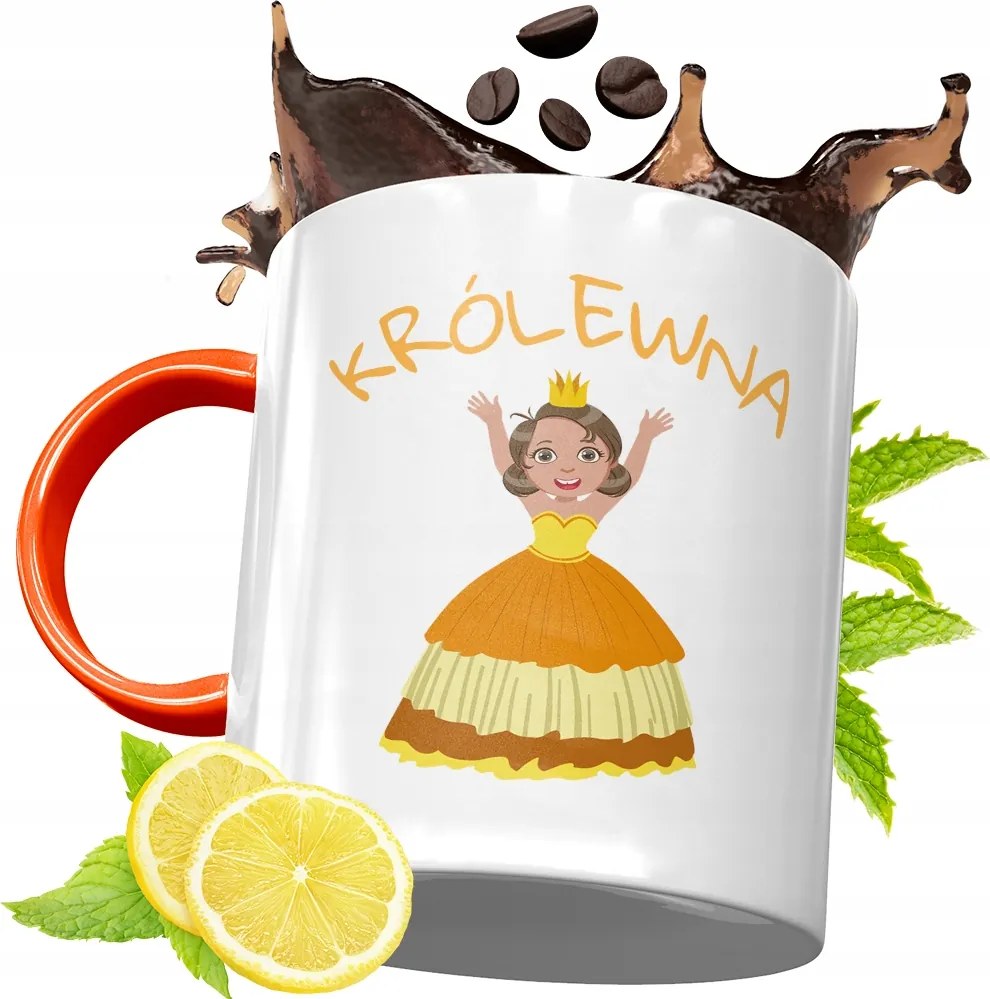 Narancssárga Bögre Gyerekeknek Gyereknapra, fényképes nyomattal