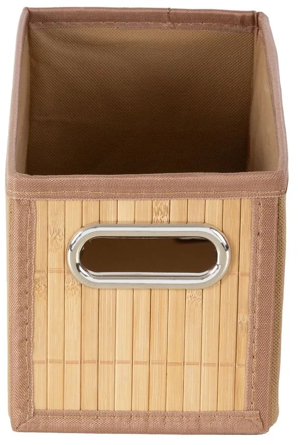 Natúr színű bambusz tárolódoboz 15x31x15 cm – Compactor