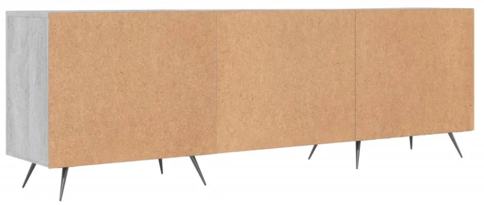 szürke sonoma színű szerelt fa TV-szekrény 150x30x50 cm