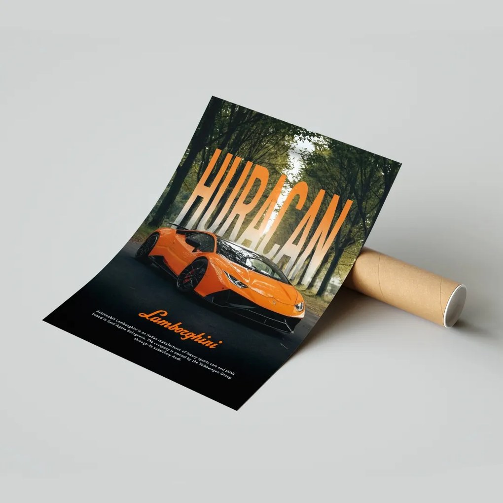 Lamborghini Huracan poszter 30x40 cm Ajándék ötlet