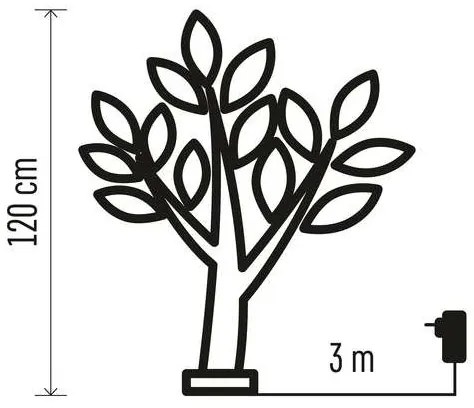 LED Karácsonyi kültéri dekoráció 72xLED/3,6W/230V IP44 meleg fehér