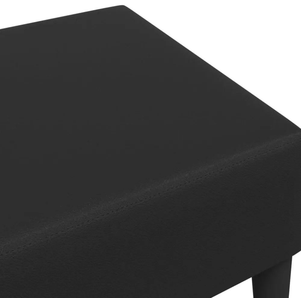 vidaXL fekete műbőr lábzsámoly 77x55x31 cm