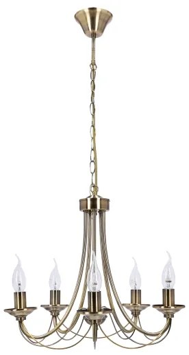 Csillár láncon MUZA 5xE14/40W/230V