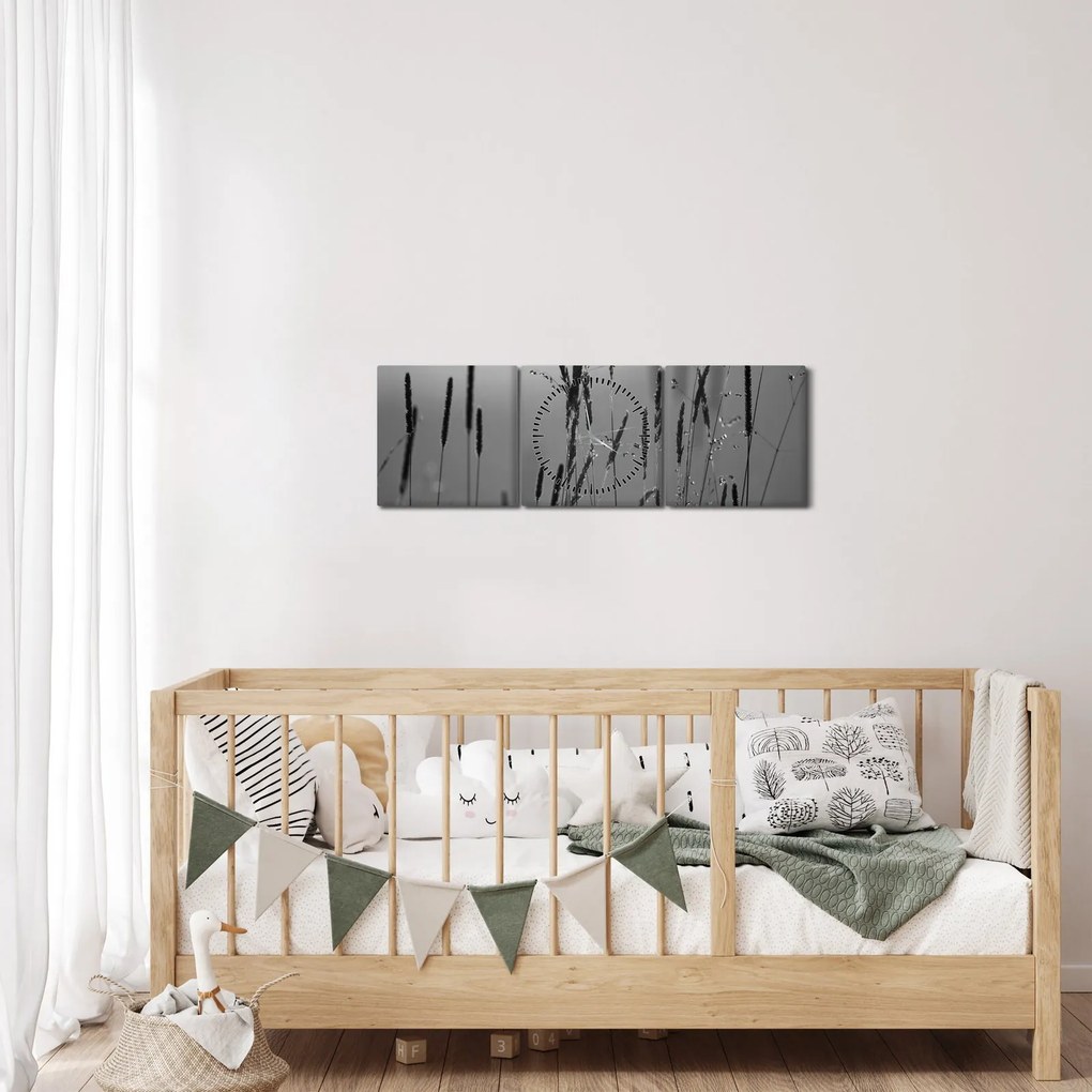 Kép - Fűszálak (órával) (90x30 cm)