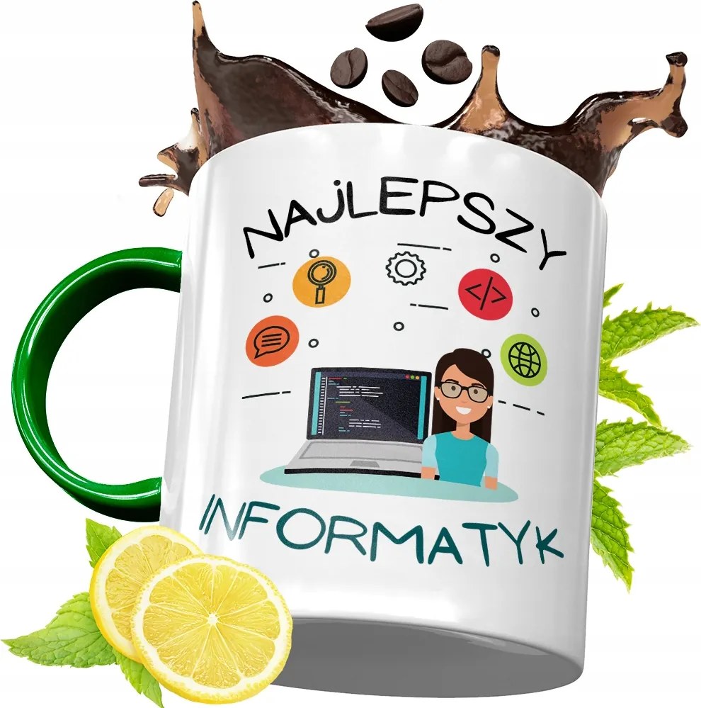 Zöld Bögre Informatikusoknak Születésnapi Ajándék fényképes nyomtatással