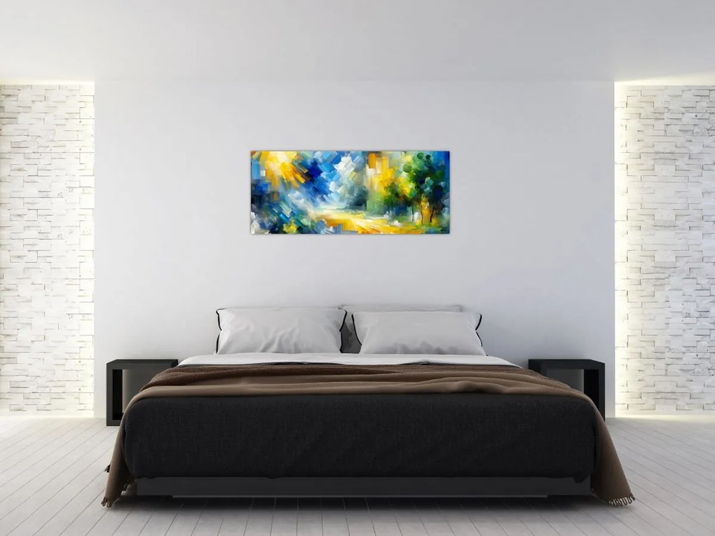 Kép - Absztrakt napos nap (120x50 cm)