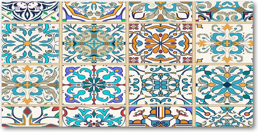 Konyhai panel Kerámia csempe 140x70 cm Ragasztó