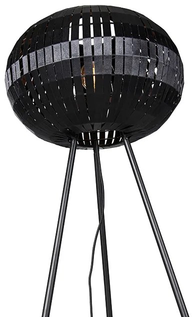 Modern állólámpa állvány fekete - Zoë