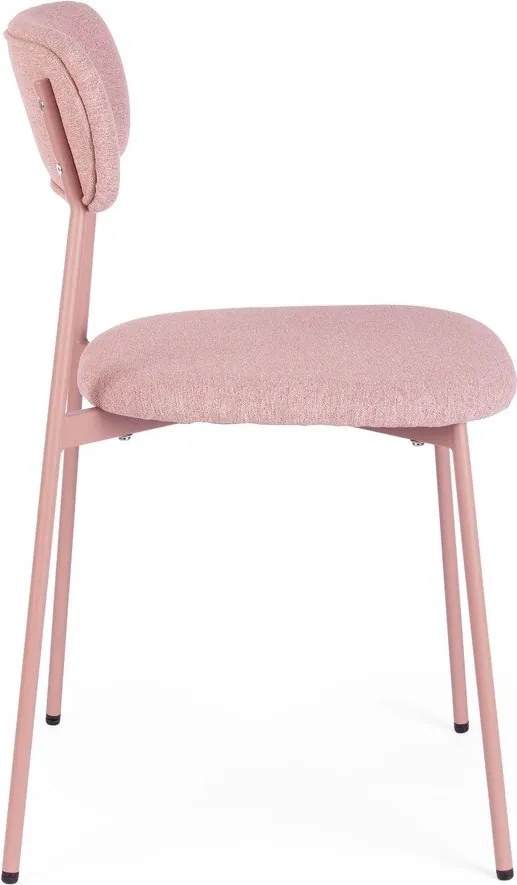 Rózsaszín kárpitozott étkezőszék Inka – Yes Everyday