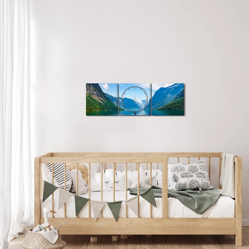 Kép - Lovatnet-tó (órával) (90x30 cm)