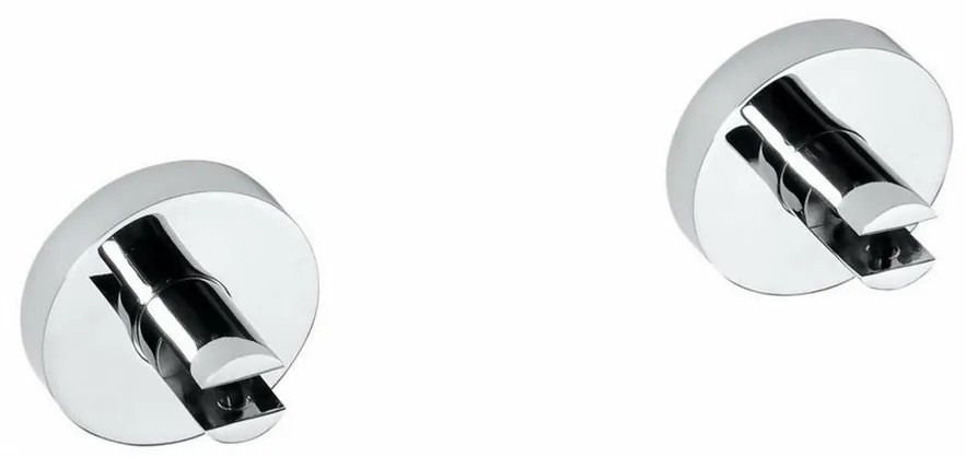 SAPHO XR009 X-Round üvegpolc tartó 8 mm, ezüst